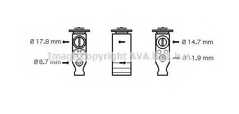 Расширительный клапан, кондиционер CN1245 AVA QUALITY COOLING