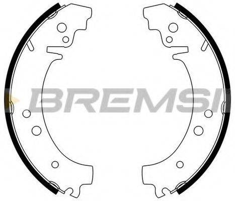Комплект тормозных колодок GF0160 BREMSI