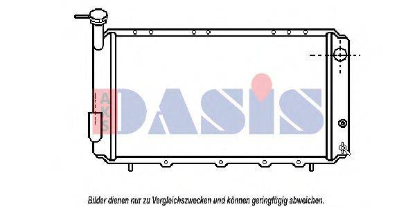 Радиатор, охлаждение двигателя 350012N AKS DASIS