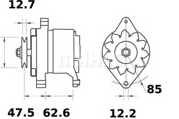 Генератор MG 600 MAHLE ORIGINAL