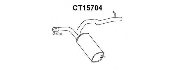 Глушитель выхлопных газов конечный CT15704 VENEPORTE