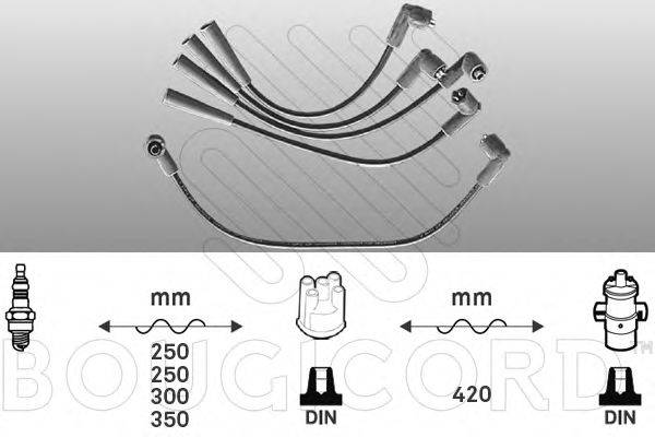 Комплект проводов зажигания 3462 BOUGICORD