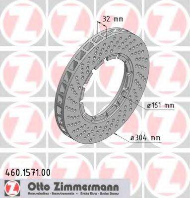 Тормозной диск 460.1571.00 ZIMMERMANN