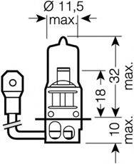 Автолампа Osram (H3 12V 100W PK22S) 62201 OSRAM