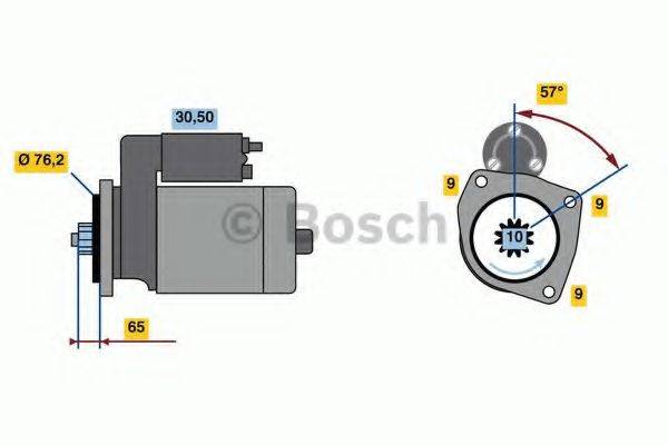 Стартер 0 986 021 870 BOSCH