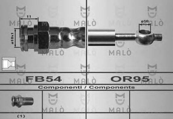 Тормозной шланг 80501 MALO