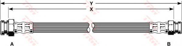 Тормозной шланг PHA115 TRW