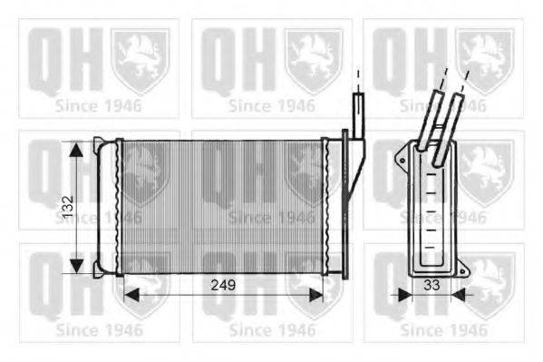 Теплообменник, отопление салона QHR2023 QUINTON HAZELL