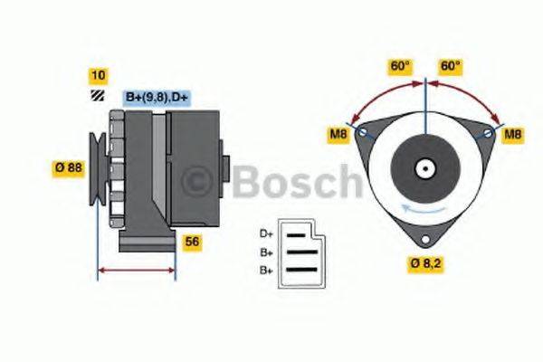 Генератор 0 986 031 550 BOSCH