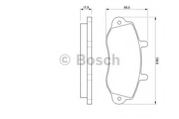 Комплект тормозных колодок 0 986 424 480 BOSCH