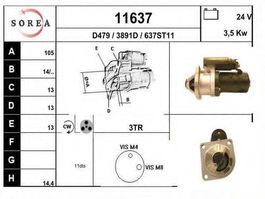 Стартер 11637 EAI