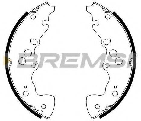 Комплект тормозных колодок GF0923 BREMSI