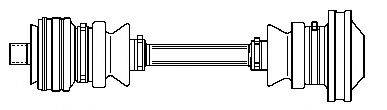 Приводной вал 121544 FARCOM