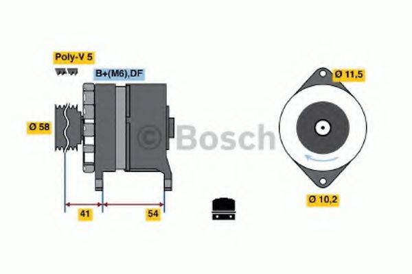 Генератор 0 120 450 029 BOSCH