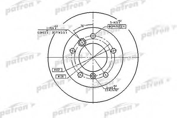 Тормозной диск PBD4088 PATRON