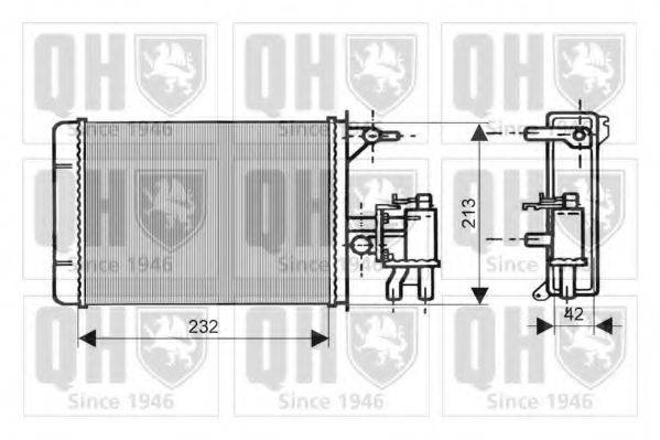 Теплообменник, отопление салона QHR2063 QUINTON HAZELL