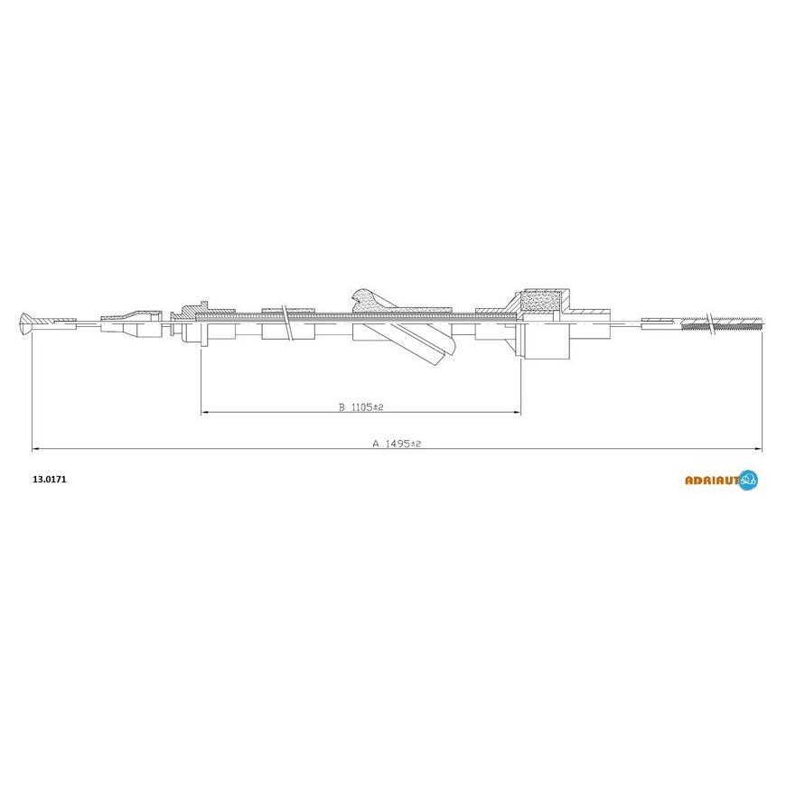 Трос сцепления 13.0171 ADRIAUTO