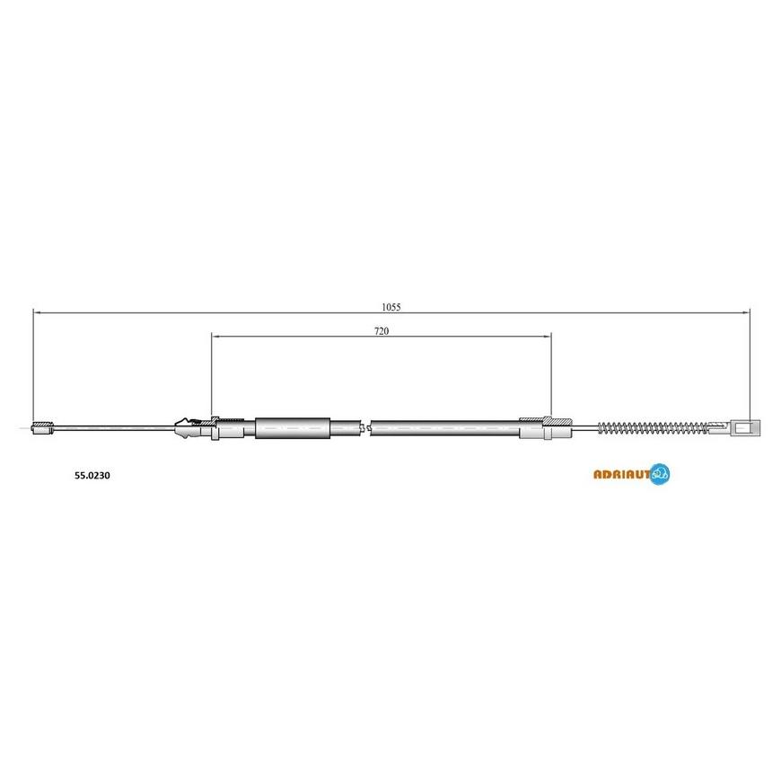 Тросик стояночного тормоза Adriauto