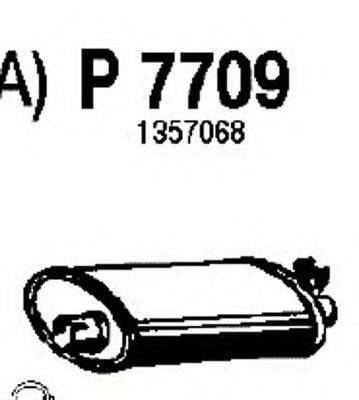 Глушитель выхлопных газов конечный P7709 FENNO