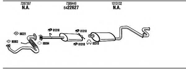 Система выпуска ОГ FO80144A WALKER