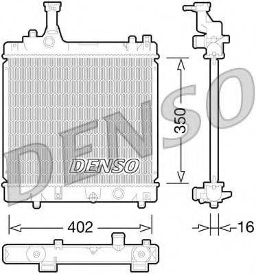 Радиатор, охлаждение двигателя DRM47026 DENSO