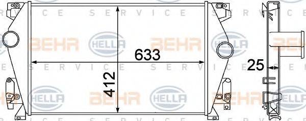 Интеркулер 8ML 376 776-061 HELLA