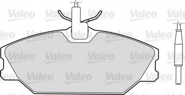 Комплект тормозных колодок 540154 VALEO