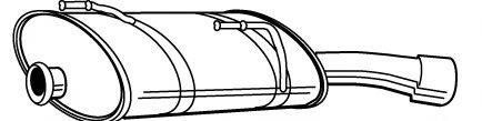 Глушитель выхлопных газов конечный 21481 WALKER