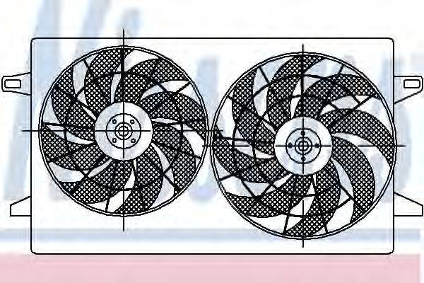 Вентилятор, охлаждение двигателя 85229 NISSENS