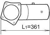 Труба выхлопного газа 21696 DINEX