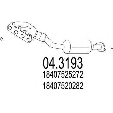 Катализатор 04.3193 MTS