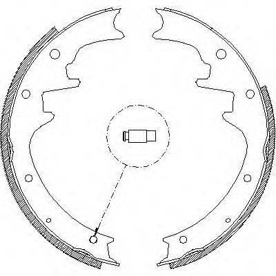 Комплект тормозных колодок Z4423.00 WOKING