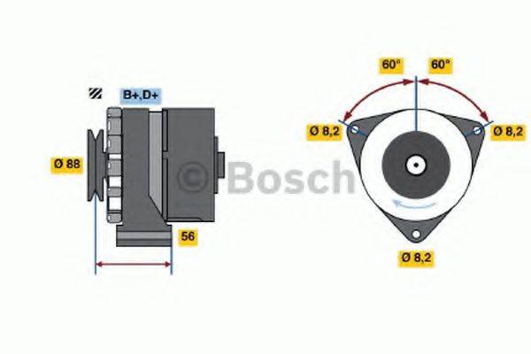 Генератор 0 986 031 540 BOSCH