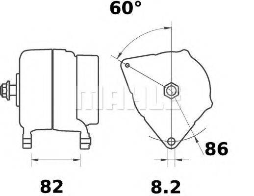 Генератор MG 562 MAHLE ORIGINAL