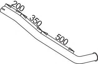 Труба выхлопного газа 51655 DINEX