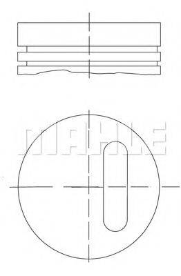 Поршень 021 01 00 MAHLE ORIGINAL