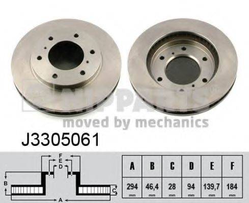 Тормозной диск J3305061 NIPPARTS