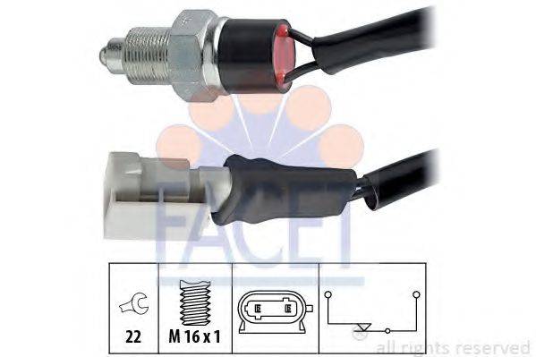 Выключатель, фара заднего хода 7.6106 FACET