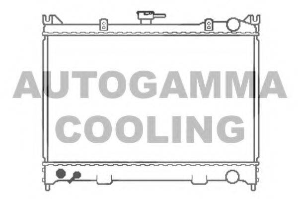 Радиатор, охлаждение двигателя 102188 AUTOGAMMA