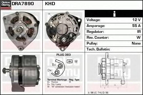 Генератор DRA7890 REMY