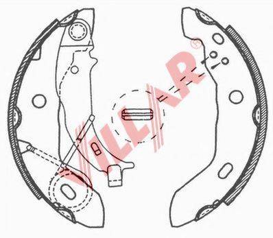Комплект тормозных колодок 629.0693 VILLAR