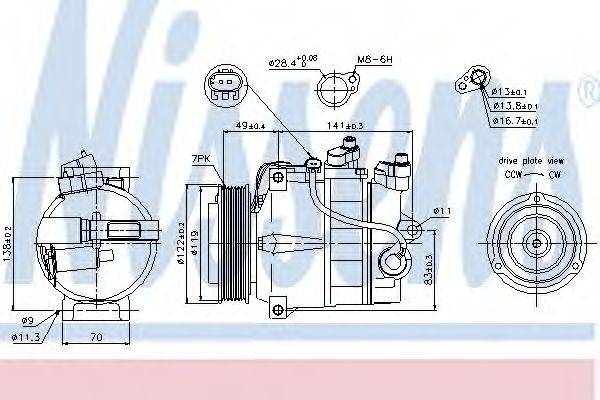 Компрессор, кондиционер DCP17115 DENSO