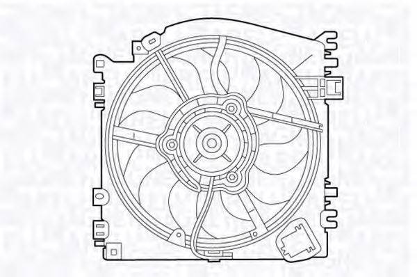 Вентилятор 069422537010 MAGNETI MARELLI