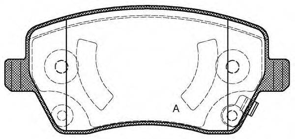 Комплект тормозных колодок, дисковый тормоз BPA0987.02 OPEN PARTS