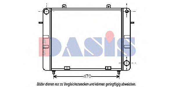 Радиатор, охлаждение двигателя 63221 NISSENS