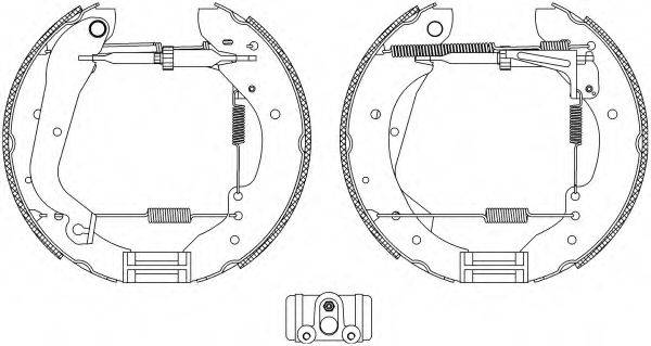 Комплект тормозов, барабанный тормозной механизм
