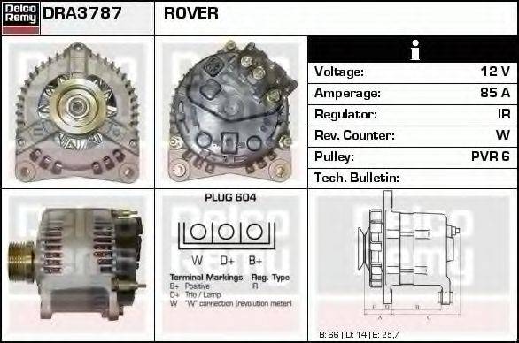 Генератор DRA3787 REMY