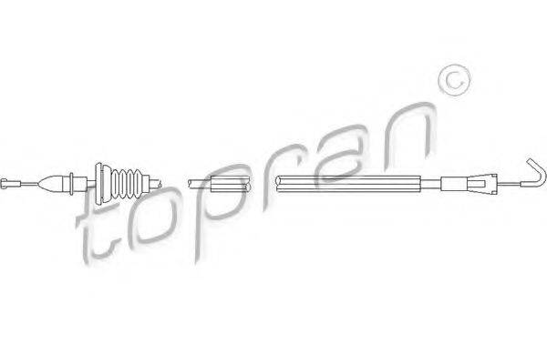 Трос, замок двери 109 905 TOPRAN