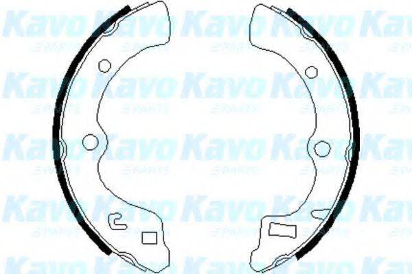 Комплект тормозных колодок BS-2902 KAVO PARTS