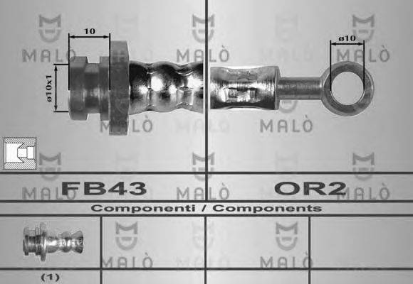 Тормозной шланг 80273 MALO